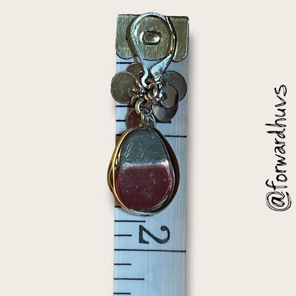 Bundle Sale 3 for $15 | Silver Tone Dangle Earrings with Tassel Beads – 1 3/4” - Picture 6 of 7